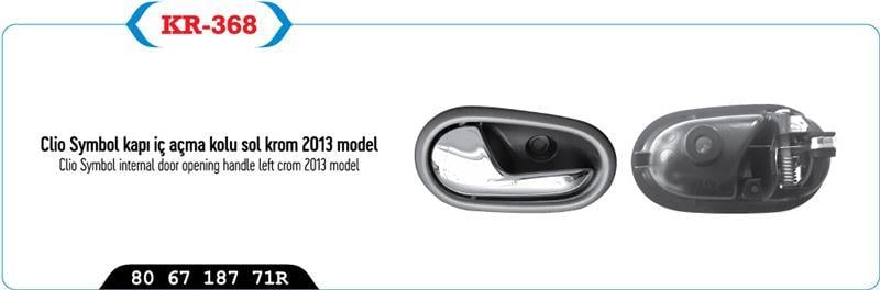 KAPI AÇMA KOLU IÇ SOL KROM SYMBOL 13>