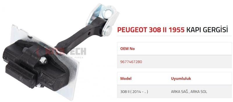 KAPI GERGİSİ 308 II ARKA 2013->