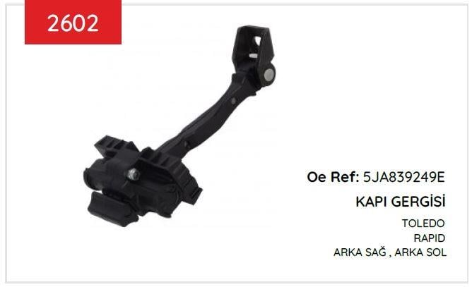 KAPI GERGİSİ ARKA SEAT SKODA TOLEDO - RAPID 2013->