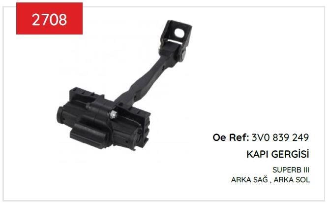 KAPI GERGİSİ ARKA SKODA SUPERB III 2016 -