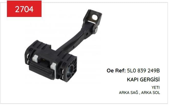 KAPI GERGİSİ ARKA SKODA YETI 2009 -