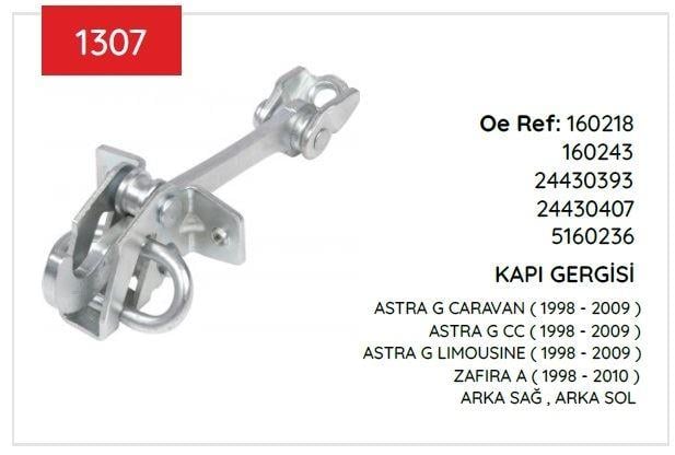 KAPI GERGISI ASTRA G ARKA 98>09 160243 24430393