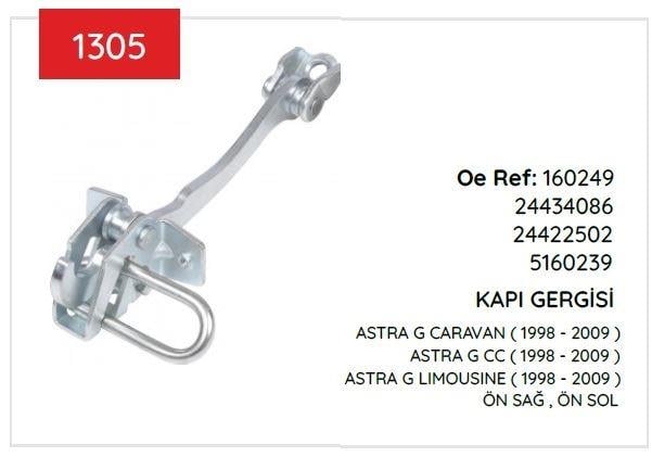 KAPI GERGISI ASTRA G ÖN MODIFIYELI 98>09 160249 24434086