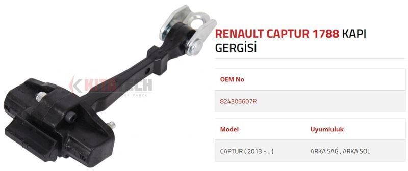 KAPI GERGİSİ CAPTUR ARKA REAR 2013- >
