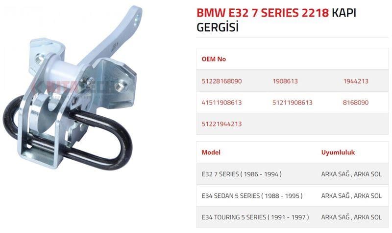 KAPI GERGİSİ E32  E34 ARKA