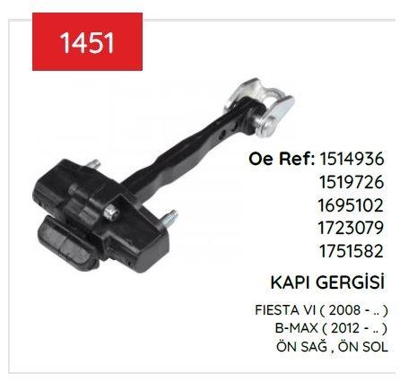 KAPI GERGISI FIESTA ÖN 09> 8A6A A23500 AD