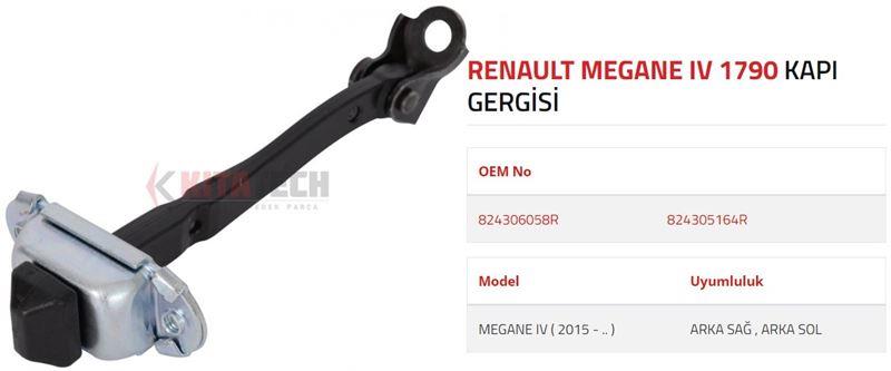 KAPI GERGİSİ MEGANE 4 ARKA 2015- >