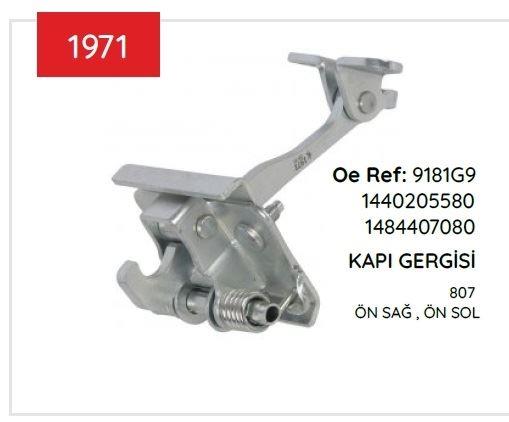 KAPI GERGİSİ ÖN PEUGEOT CITROEN 807 - C8 2002-2014