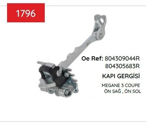 KAPI GERGİSİ ÖN RENAULT MEGANE 3 COUPE