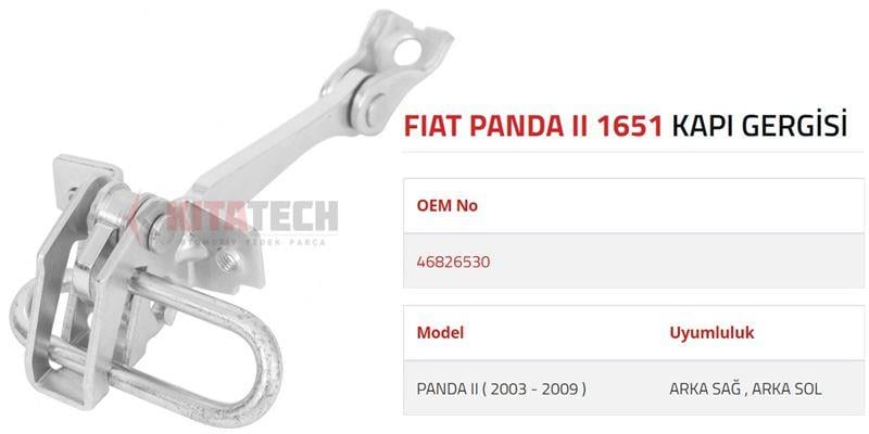 KAPI GERGİSİ PANDA II ARKA 2003-2009