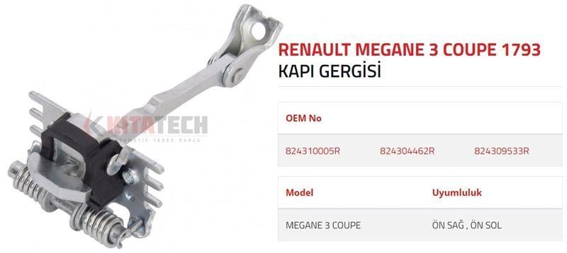 KAPI GERGİSİ SCENIC III ARKA 2009- >