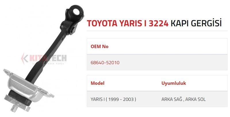 KAPI GERGİSİ YARIS I ARKA 1999 2003