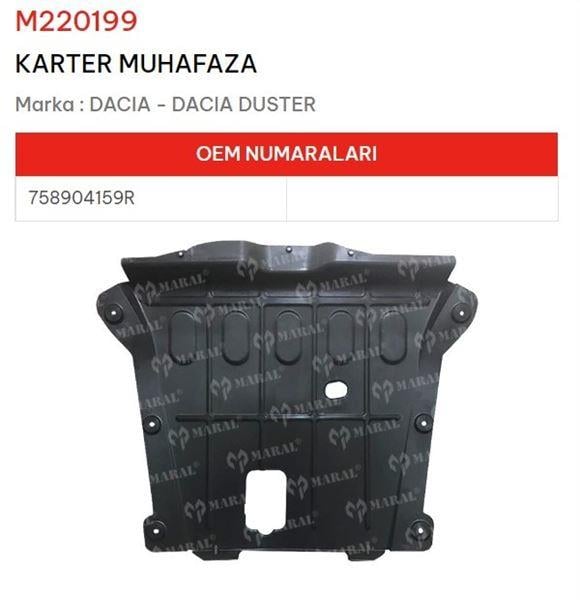 KARTER MUHAFAZA DACIA DUSTER