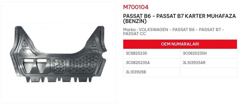 KARTER MUHAFAZASI BENZİNLİ PASSAT