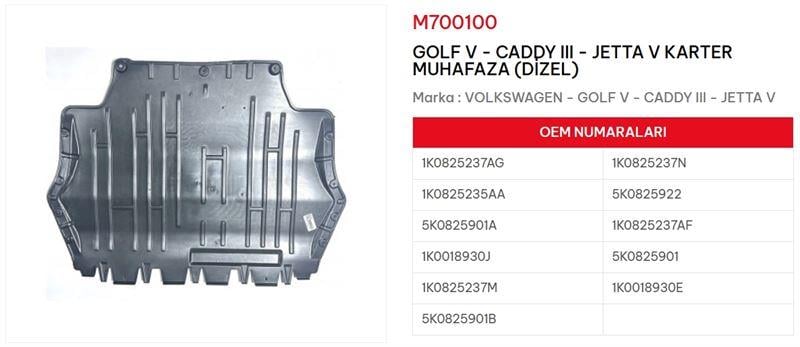 KARTER MUHAFAZASI DİZEL GOLF CADDY JETTA