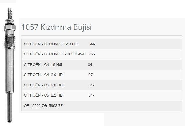 KIZDIRMA BUJİSİ CİTROEN C4