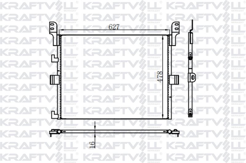 KLIMA (KONDENSER) RADYATORU RENAULT TRUCKS MAGNUM / KERAX / PREMIUM2 430/440/450/460 DXI 2004 SONRAS