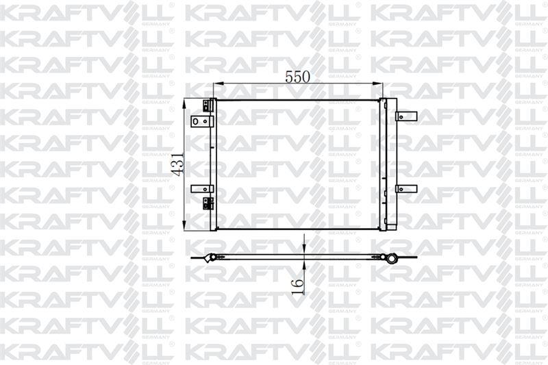 KLIMA RADYATORU 3008 II-308 II-5008 II-508-EXPERT IVPARTNER-C4 PICASSO-JUMPY IV-BERLINGO DW10 525×436×16