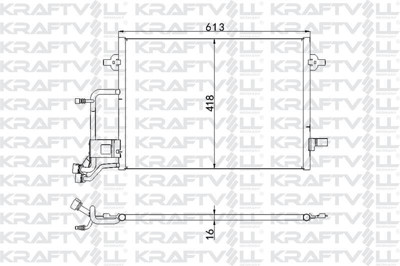 KLIMA RADYATORU AUDI A6 98>05 615x420x18
