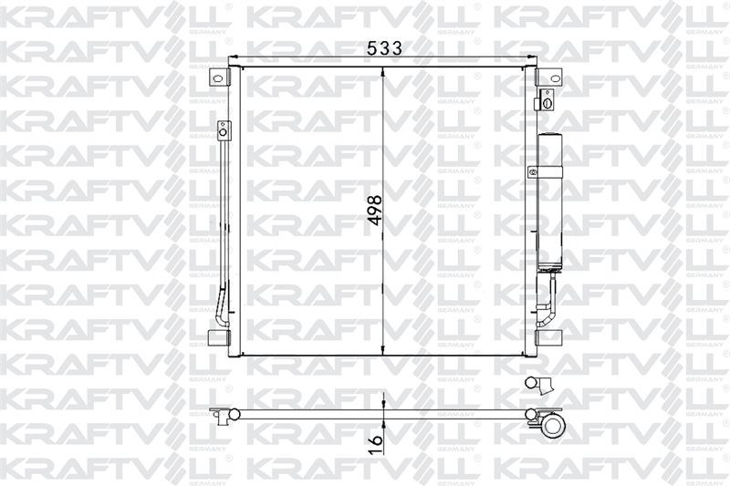 KLIMA RADYATORU FIAT FULLBACK 2.4 16> MITSUBISHI L 200 2.4 4×4 16>