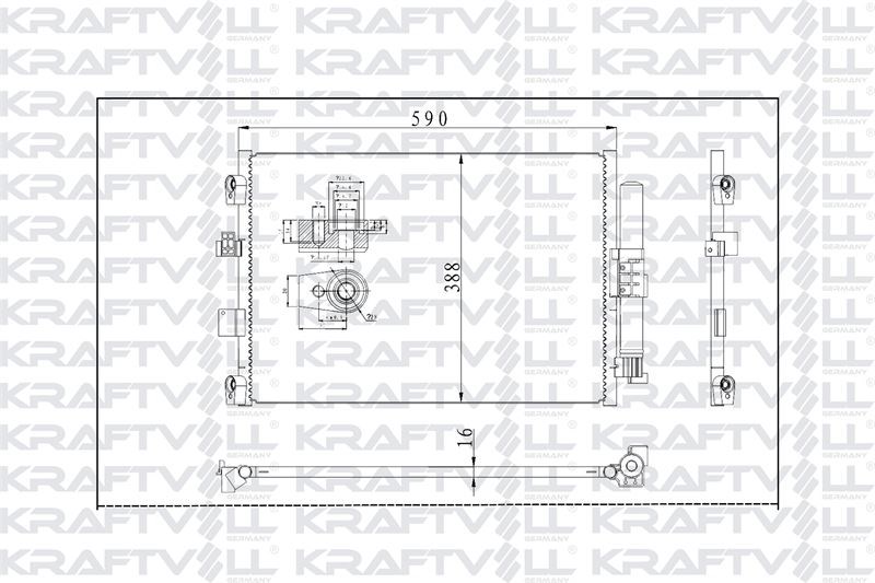 KLIMA RADYATORU FOCUS 14> C MAX 15> CONNECT 13> KUGA 16> 1.5-1.6TDCI-1.0 ECOBOOST