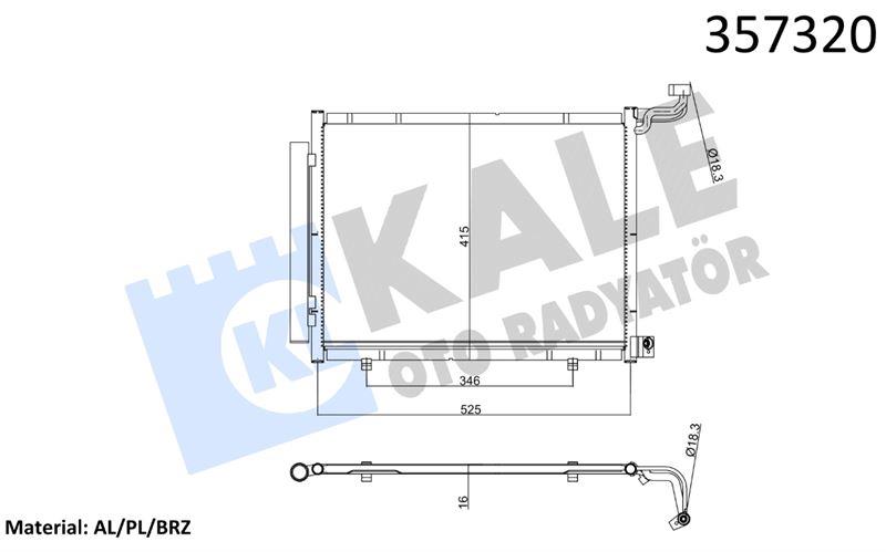 KLİMA RADYATÖRÜ FORD FIESTA VII AL/BRZ KURUTUCULU