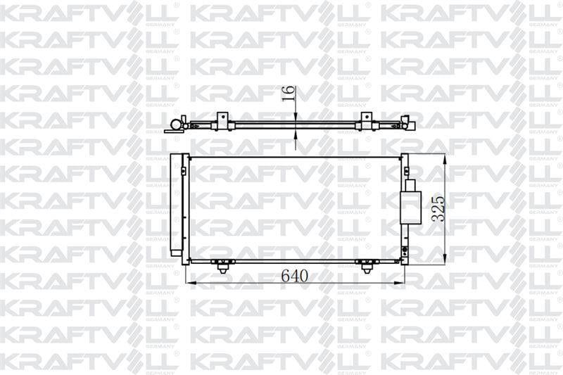 KLIMA RADYATORU FORESTER 2,0 2008-2013 IMPREZA 2012-2016 XV 2012-> 640×298×16