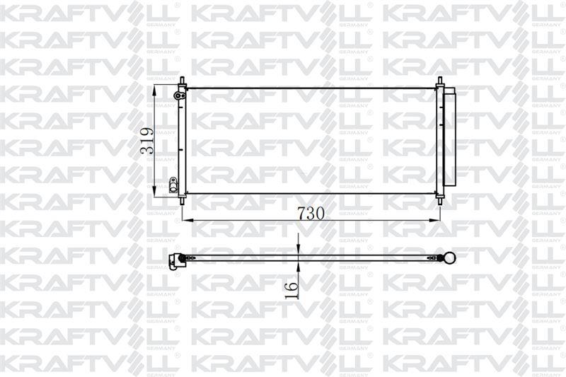 KLIMA RADYATORU JAZZ II 02>08 OTOMATIK (755×330×16)