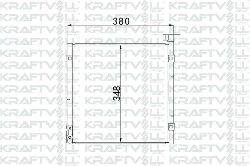 KLIMA RADYATORU (KONDANSER) CIVIC 95-> (340×375×16)