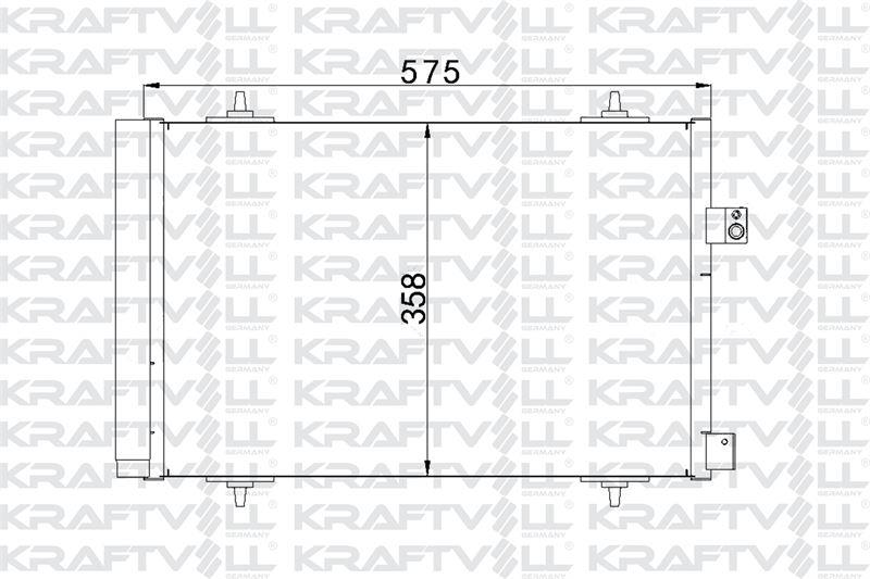 KLIMA RADYATORU (KONDANSER) P407 P508 C5 III 2008> DW10BTED4 (2.0 HDI 16V)