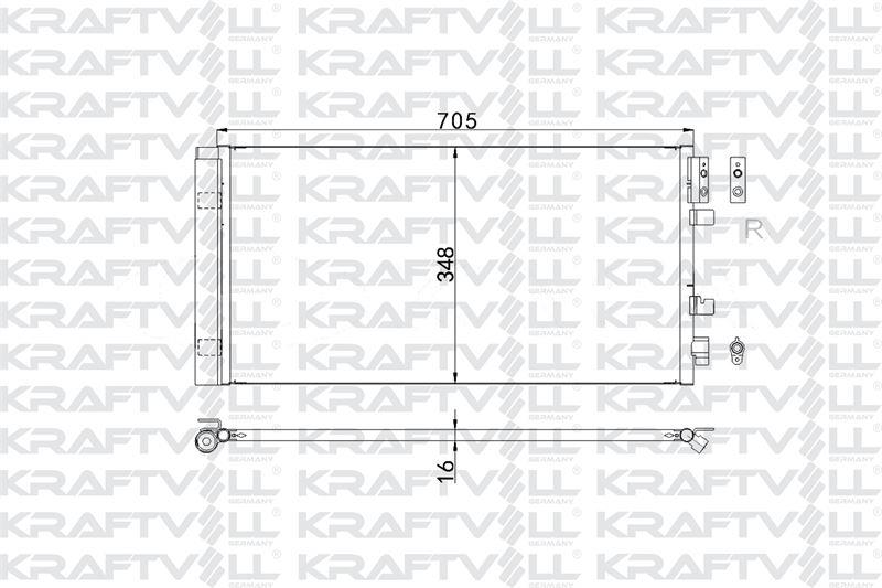 KLIMA RADYATORU (KONDANSER) RENAULT FLUENCE MEGANE III SCENIC III  GRAND SCENIC III 1.2 Tce 1.4 1.5 dCI 1.6