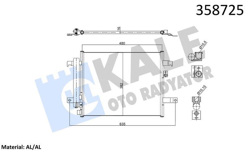KLİMA RADYATÖRÜ MAZDA MX-5 IV / MX-5 RF TARGA AL/B RZ KURUTUCULU