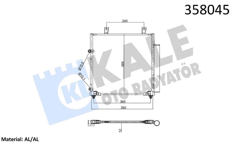 KLİMA RADYATÖRÜ MITSUBISHI ATTRAGE VI / MIRAGE / S PACE STAR VI AL/BRZ KURUTUCULU