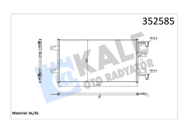 KLİMA RADYATÖRÜ PRIMASTAR- VIVARO TRAFIC II 2.5 DCI 02>