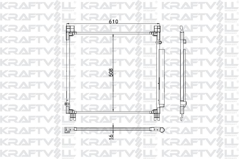 KLIMA RADYATORU TOYOTA HILUX 2015-> 