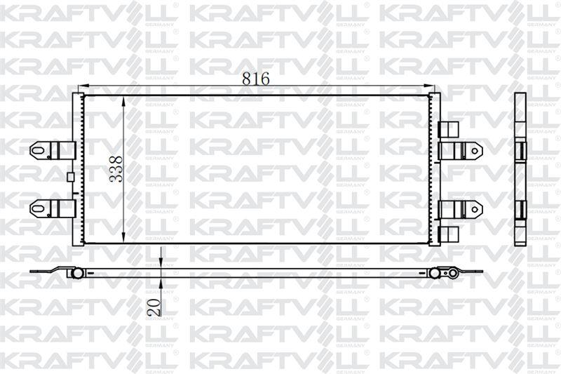 KONDENSER (KLIMA) RADYATORU SCANIA P, G, R, T SERILER 2004 VE SONRASI