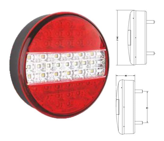 LED HAMBURGER STOP LAMBASI SARI - KIRMIZI - BEYAZ