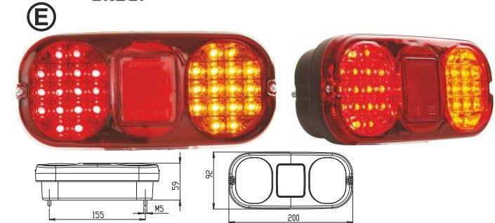 LED İŞ MAKİNASI STOP LAMBASI KABLOLU 24V