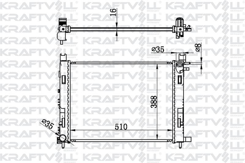 MOTOR RADYATOR CLIO IV CAPTURE SYMBOL SANDERO LOGAN LODGY DOKKER 0,9TCE 1,2 16V 1,5DCI 1,6 12MM ( 510×378×16 ) > BRAZING