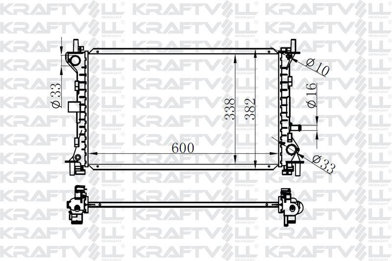 MOTOR SU RADYATORU (+AC) FOCUS 2,0 98>05 KLIMALI MANUEL BRAZING (600×348×26)