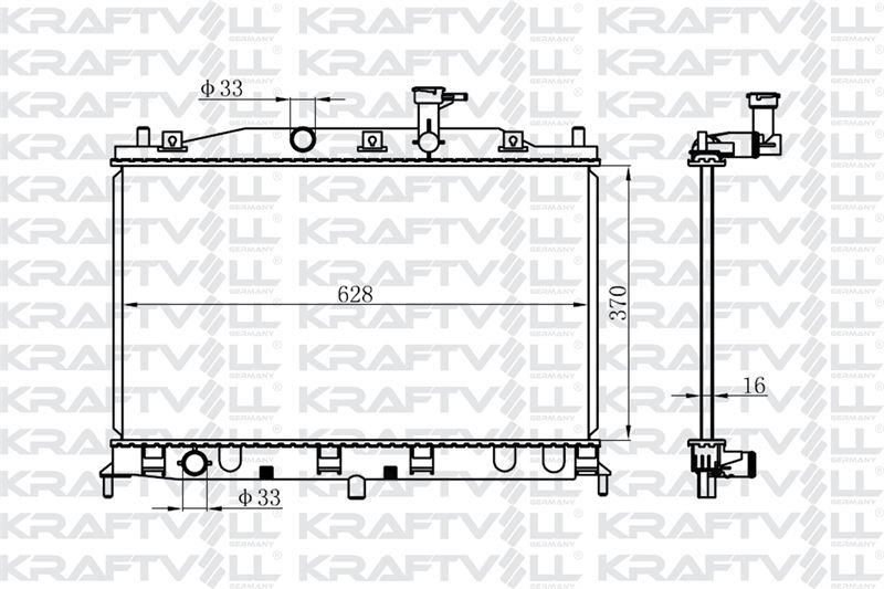 MOTOR SU RADYATORU ACCENT ERA 1.4 1.6 BENZINLI MANUEL VITES 2006-> (370×628×16)>BRAZING