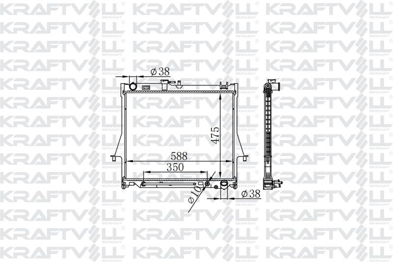 MOTOR SU RADYATORU BRAZING ISUZU D-MAX 4X4 3,0 07>12 OTOMATIK VITES (475X588X16)