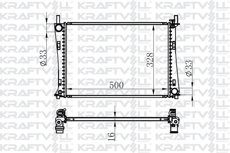 MOTOR SU RADYATORU FIESTA V FUSION 01>08 1,25 1,4 16V / 1,6 16V MAZDA II 1,4 16V / 1,6 16V 02 > BRAZING > OLCU: (500×358×16)
