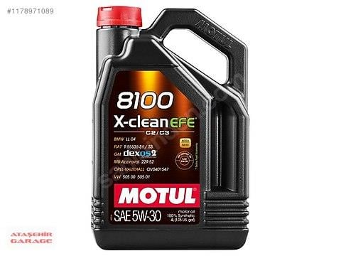 MOTOR YAĞI MOTUL EFE 8100 5W30 5LT