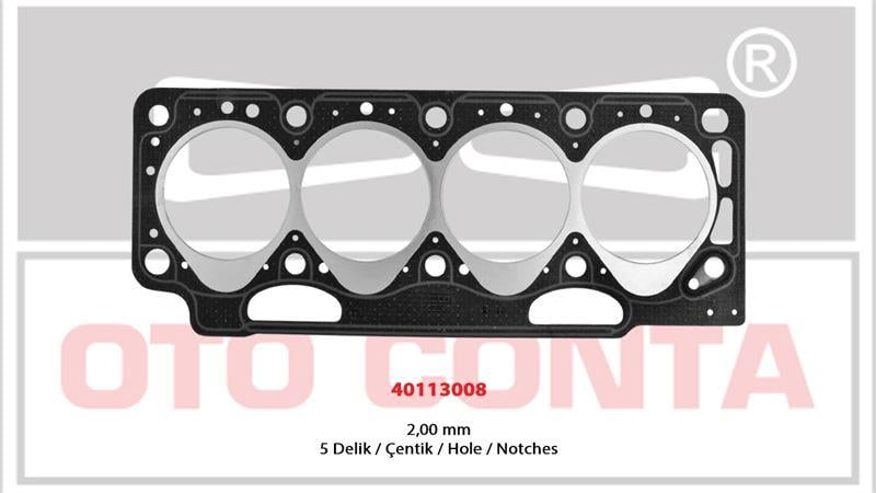 R.19 SİLİNDİR KAPAK CONTA EXPRES CLİO MEGANE 5 DELİK 2.00MM SÜPER KALİTE F8Q 620 622 722 730
