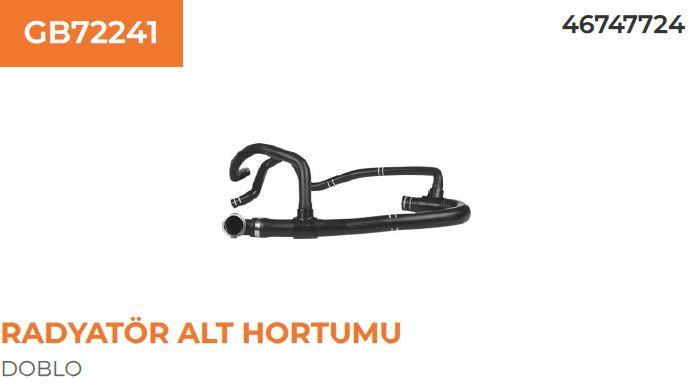 RADYATÖR ALT HORTUMU FIAT DOBLO 1,2 8V 00..> 46747