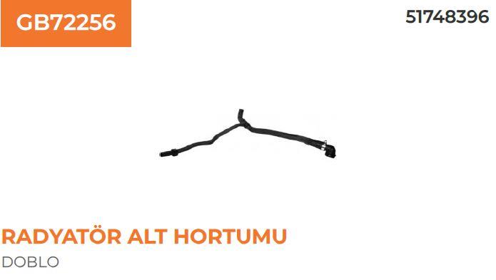 RADYATÖR ALT HORTUMU FIAT DOBLO 1,3 MJT 02..> 5174