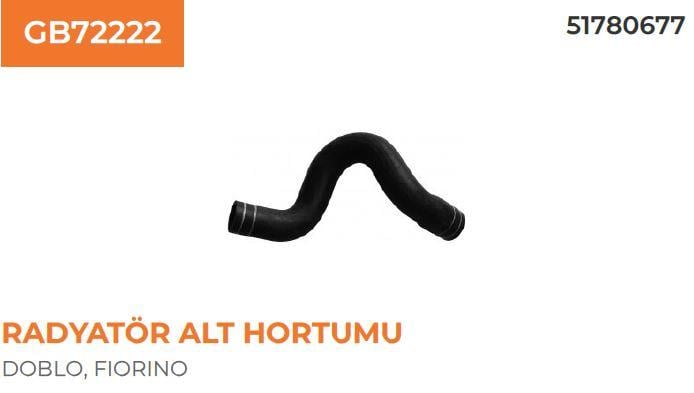 RADYATÖR ALT HORTUMU FIAT FIORINO 1.3 MJT 51780677