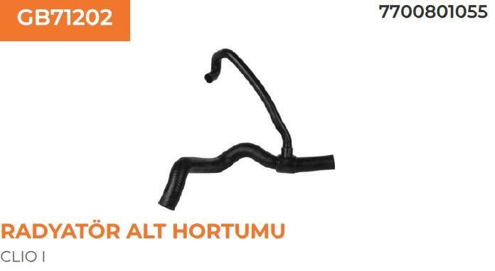 RADYATÖR ALT HORTUMU RENAULT CLIO I 1,4 8V 96-98 7