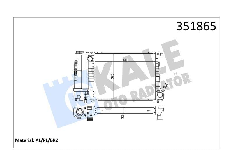RADYATÖR BMW 3 E36 90> 5 E34 89>95 1712982 1712996 1719302 1719304 1799>4 1723537 17111712971 17111712982 17111712996 17111719302 17111719304 17111799>4 17111723537 17111247436 17111712978 17111712990